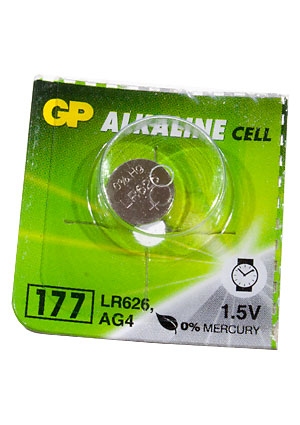 GP 177, GP 177, дисковый, MnZn, alkaline ,1шт.