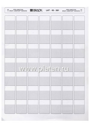 LAT-18-361, Маркировка кабельная самоклеющаяся (1лист) (1000/20/1)
