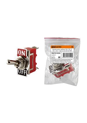 SQ0703-0026, Выключатель-тумблер 1021 (ТВ1-2) вкл.- откл. 1 группа контактов