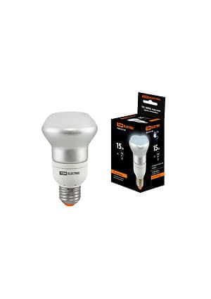 SQ0323-0148, Лампа энергосберегающая КЛЛ- RM63 FR-15 Вт-4000 К Е27