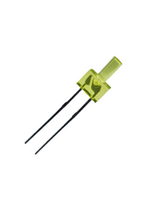L-13YD, Светодиод Flat Top желтый 70  d=2мм 8мКд 588нМ