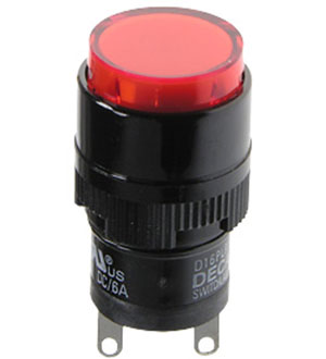 D16PLR1-000KR, индик.красн. 24В/LED