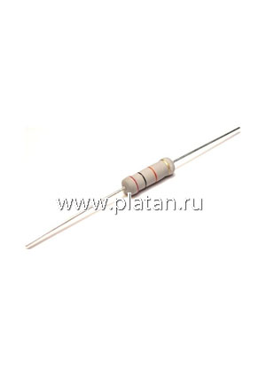 CF-100 (С1-4) 1 Вт,         4.3 Ом, 5%, Резистор углеродистый