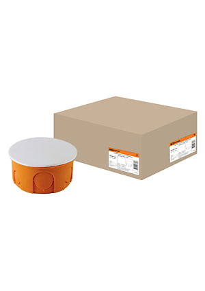 SQ1402-1007, Распаячная коробка СП D80х40мм, крышка, IP20,