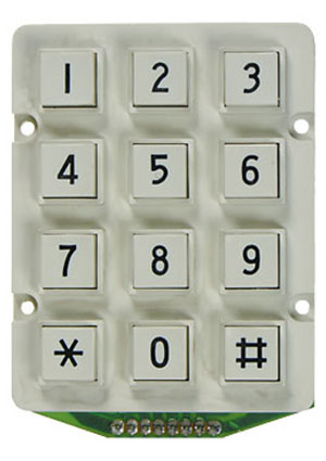 TF-0286W, 3x4/72x56  Тел.клавиатура