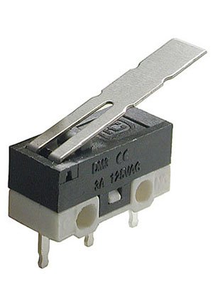 DM3-03P-25G-G-G, микропереключатель с лапкой 125В 3A