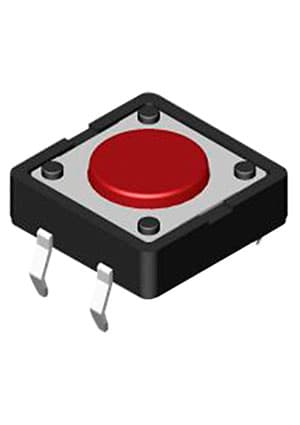 DTS-24N-V, кнопка тактовая 12x12 H-7.3 160gf
