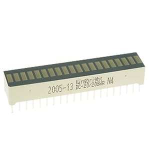 DC-20/20EWA, 20 Segments bar graph-display/red/625nm/1900-9000ucd