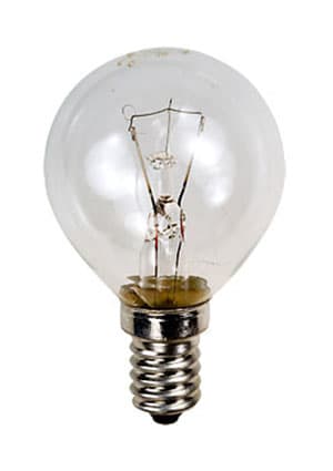 25D1/CL/E14, Лампа  25Вт, сферическая прозрачная, цоколь E14