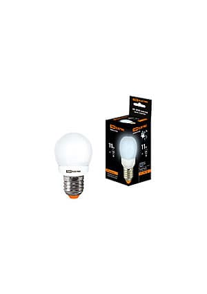 SQ0323-0158, Лампа энергосберегающая КЛЛ-G45-11 Вт-4000 К Е27