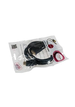 KC-HDMI-DVI-1.8, Кабель HDMI-DVI-1.8, 19M/19M, 1.8м, чер., экран, позол.разъемы
