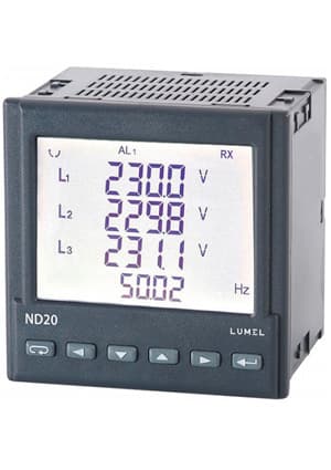 ND20 240102E0, 3-phase network meter, LCD