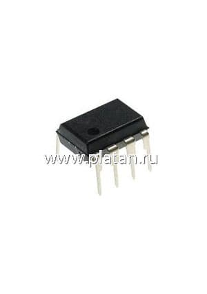LM386L-D08-T, Низковольтный аудиоусилитель для портативной аппаратуры, 4В 12В, 4мА, 250 700мВт,(LM386N/L) [DIP-8]