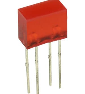 L-835/2IDT, 5x10mm light bar/red 625nm/red diffused/5-10mcd/120