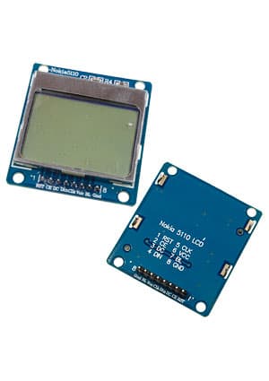 5110, ЖК 84*48 с голубой подсветкой, PCB адаптер