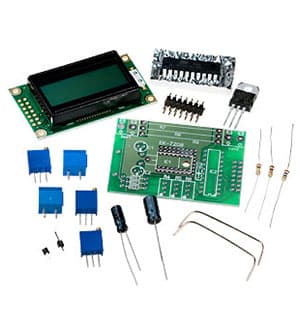 EK-7208Y-KIT, встр.цифр.вольт.+амперм. пост.тока с LCD дисп.желт.подс