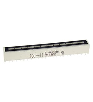 DD-12HWB, 12 Segments bar graph-display/red/660nm/300-1400ucd