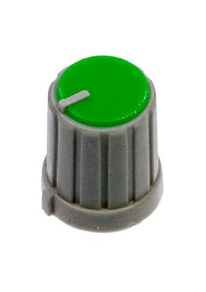 RR4853, Ручка приборная  (6mm круг зелёный)