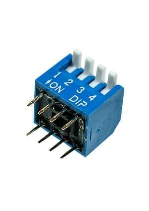 L-KLS7-DP-04-B-00, DIP переключатель 4 поз.уг.90 (аналог SWD3-4)