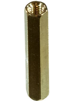 PCHSS-25, стойка латунная для печатной платы М3 шестигранная