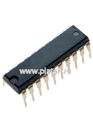 M74HC244B1R, Два шинных формирователя (4р) [DIP-20]