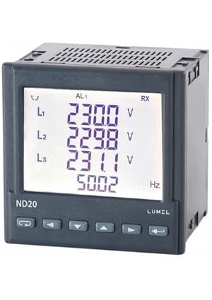 ND20 211100E0, 3-phase network meter, LCD