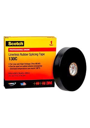 Scotch 130C, самослип. резиновая лента, 25мм х 9,1м