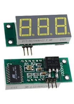 SVH0001UW, миниат.встр.вольтм.пост.тока,ульт.ярк.,белый инд.0..99,9В