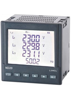 ND20 121200E0, 3-phase network meter, LCD