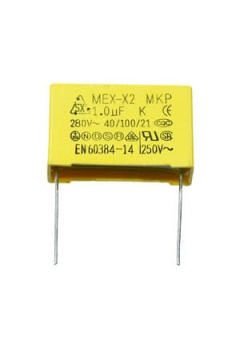 1UF 280VAC 10 (31.4x10.8x19.5) PITCH:27 CLASS X2-MK, Class X2 1мкф х 280в ±10% полипропилен.помехоподавл.MKP серия