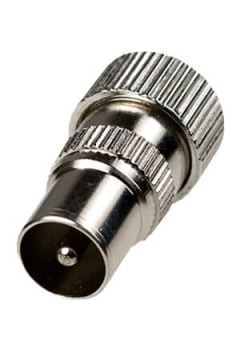 4-006, разъем телевизионный "шт" металл на кабель винт (орешек)