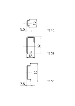 22152801, TS 15.280.1 Монтажный рельс