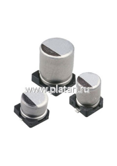 ECAP SMD, 10 мкФ, 50В, Конденсатор электролитический алюминиевый SMD
