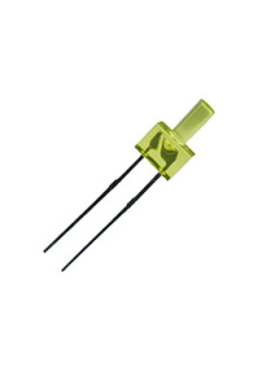 L-13YD, Светодиод Flat Top желтый 70  d=2мм 8мКд 588нМ