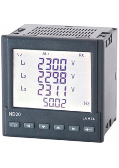 ND20 221105E1, 3-phase network meter, LCD