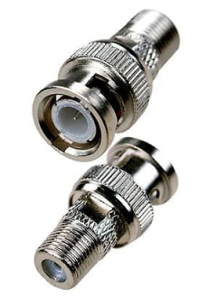 05-3201, переходник BNC штекер - F гнездо