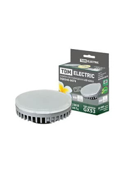 SQ0340-0074, Лампа светодиодная GX53-9 Вт-3000 К