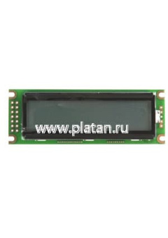 WH1602D-YGH-CTK#, ЖКИ симв, 16х2, подсв. Ж-З, инд. Серый