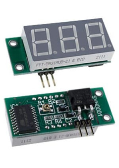 SVH0001UB-10, миниат.встр.вольтм.пост.тока,ульт.ярк.голуб.инд.0..9,99В