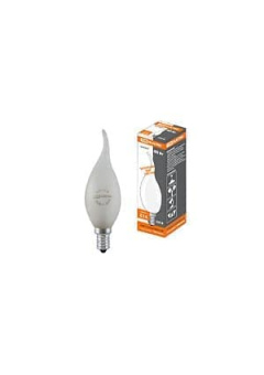 SQ0332-0023, Лампа накаливания "Свеча на ветру" матовая 40 Вт-230 В-Е14