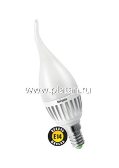 NLL-P-FC37-5-230-2.7K-E14-FR (94496), Лампа светодиодная "свеча на ветру" 5Вт,220В,матовая (теплый)