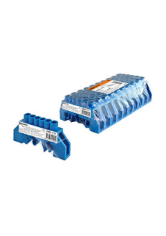 SQ0801-0176, Шина "N" нулевая в изоляторе на DIN-рейку 8x12мм 6 групп инд. стикер