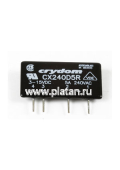 CX240D5R, Реле 3-15VDC, 5A/240VAC (OBSOLETE)