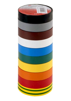 Temflex 1300 19mm yellow, универсальная изолента желтая 19мм х 20м х 0,13мм