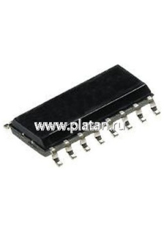 MM74HC595M, 8-и битный сдвиговый регистр с выходным регистром-защелки и тремя состояниями, [SO-16]