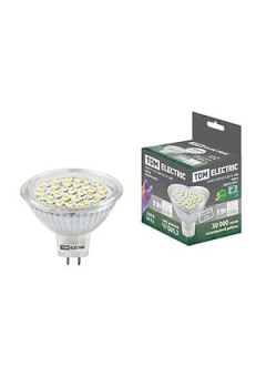 SQ0340-0021, Лампа светодиодная MR16-3 Вт-220 В -4000 К GU 5,3 SMD