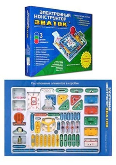 КОНСТРУКТОР "ЗНАТОК" ЭЛЕКТРОННЫЙ 999 СХЕМ + ШКОЛА