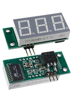 SVH0001UY, миниат.встр.вольтм.пост.тока,ульт.ярк.желт.инд.0..99,9В