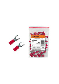 SQ0503-0002, Наконечник НВИ 1,25-4 вилка 0,5-1,5мм (100шт)