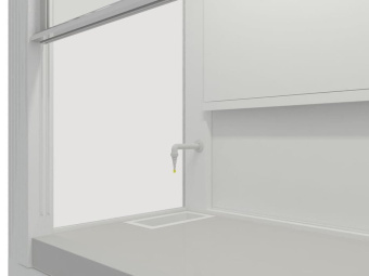 Шкаф вытяжной Моd. Совлаб 1200 ШВФ: 1265х750х2370 мм, цельная хим. стойкая керамика Fridurit, без по